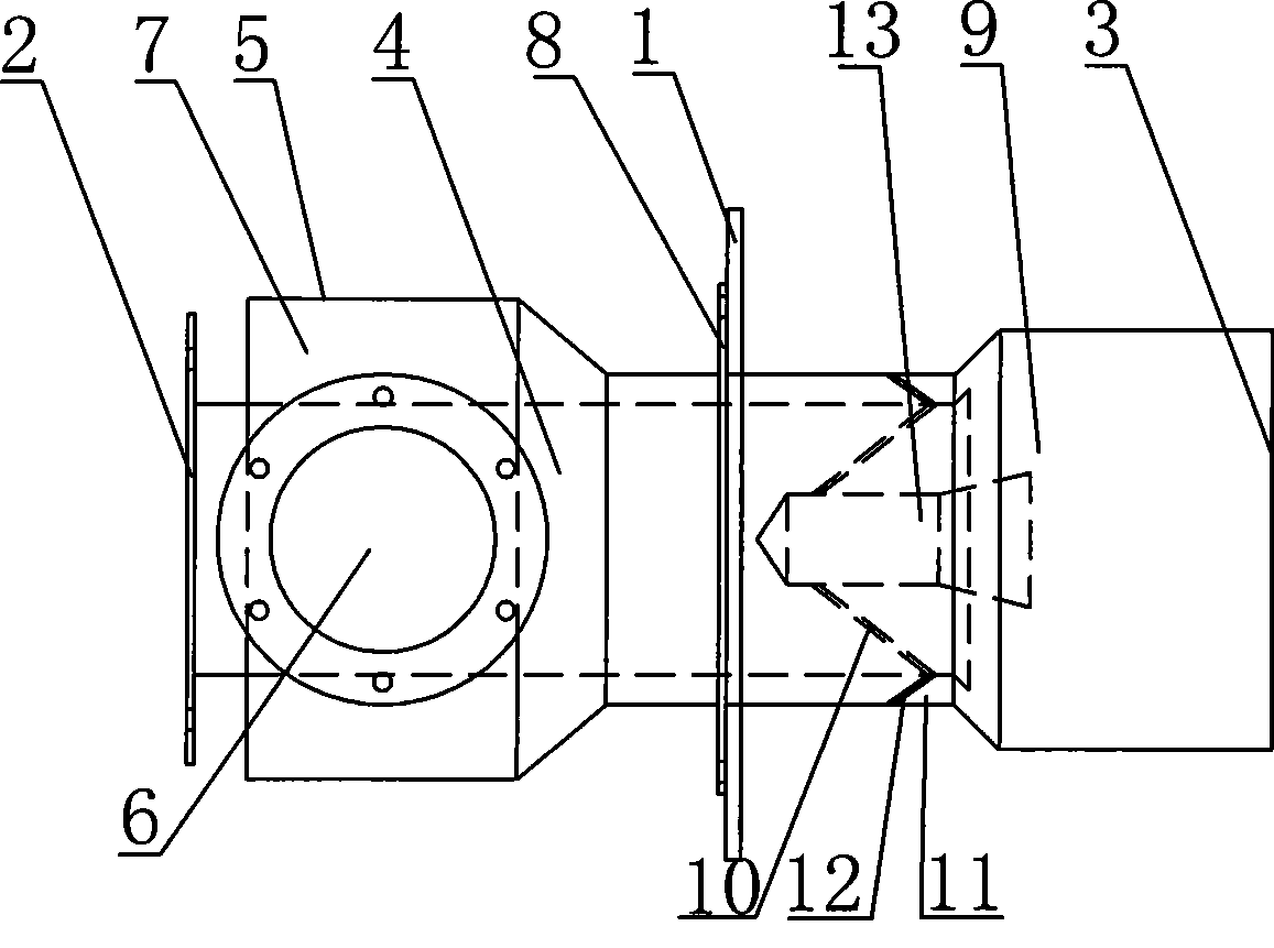 Device for fully mixing improved sanding powder and air