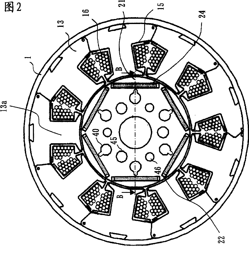 Rotor and manufacturing method thereof, enclosed type compressor and refrigeration circulating apparatus