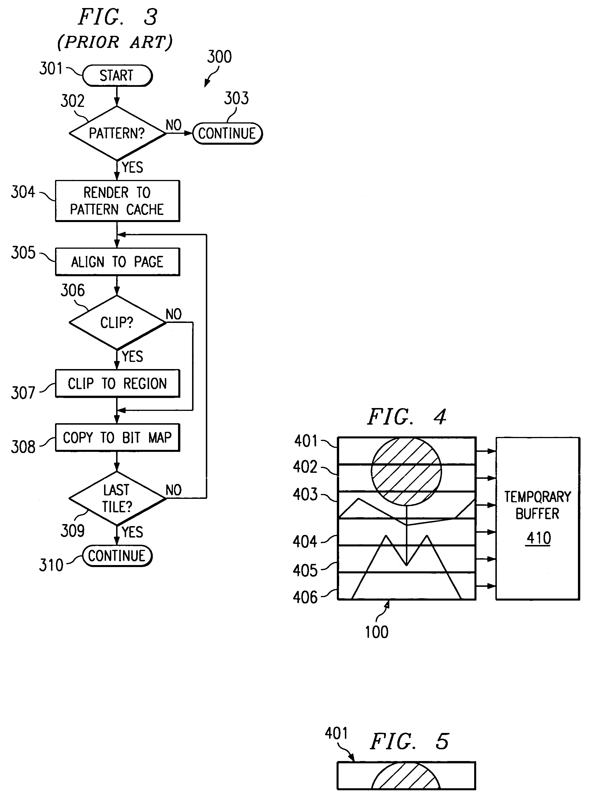 Method and apparatus for rendering large patterns in a small memory printer