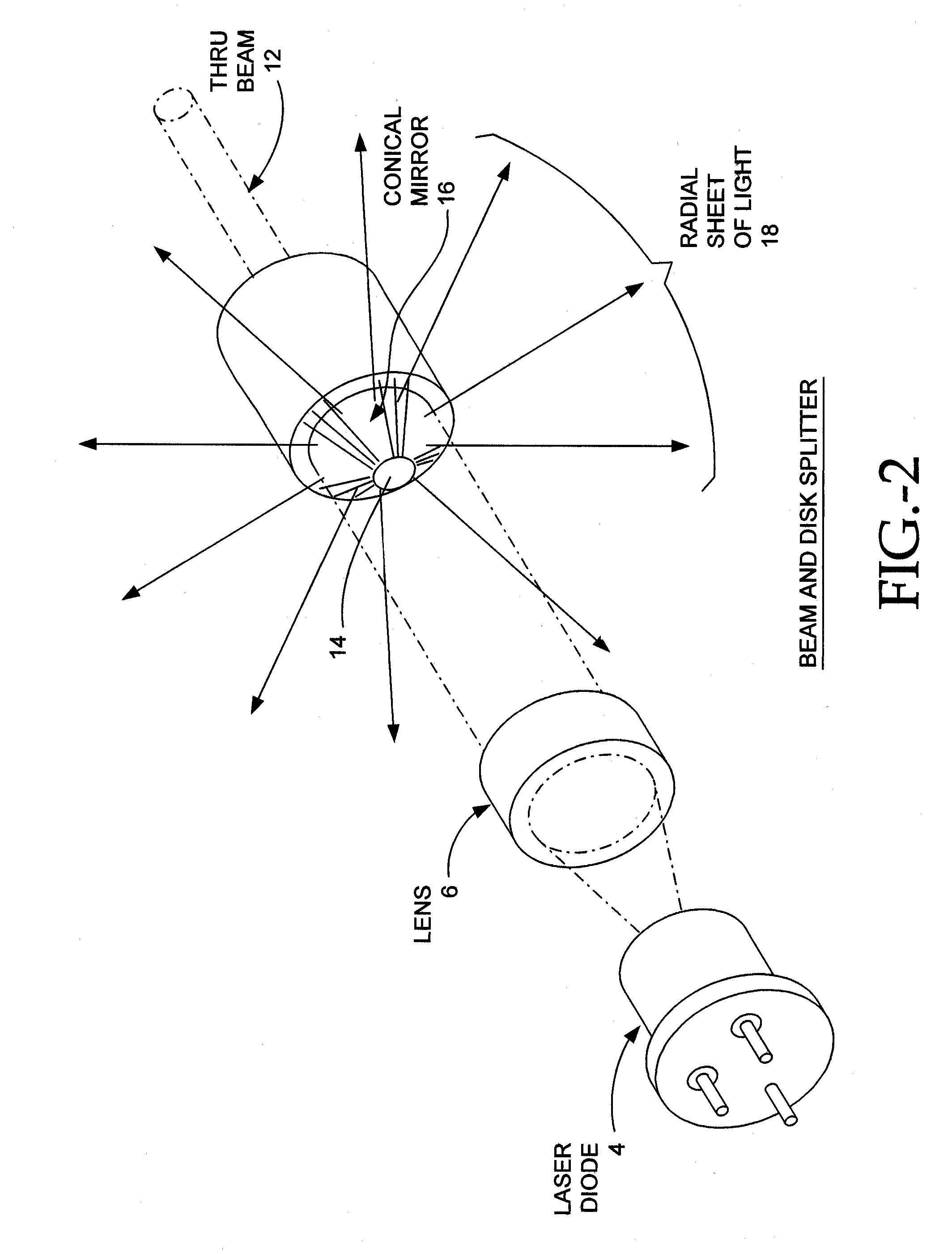 Laser Beam Device With Apertured or Non-Apertured Reflective Element