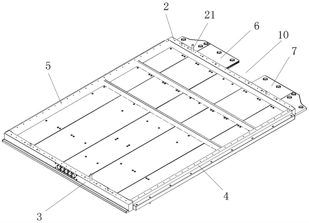 Novel power battery pack fixing and mounting structure