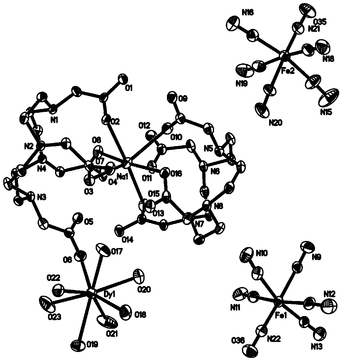 Polyacid dysprosium single-molecular magnets and preparation method thereof