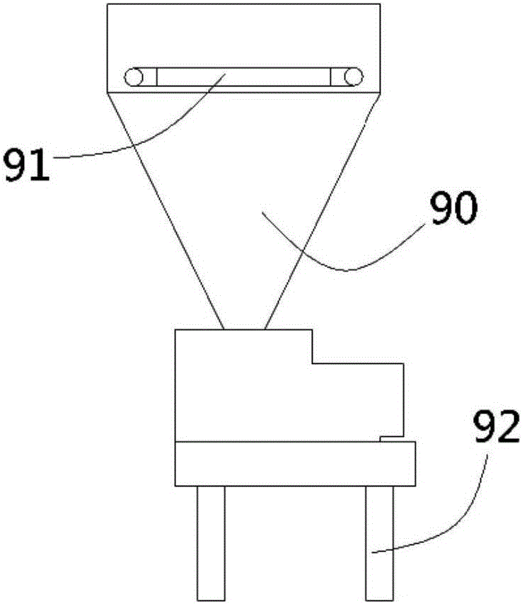 Automatic acetone washing device with air-drying device