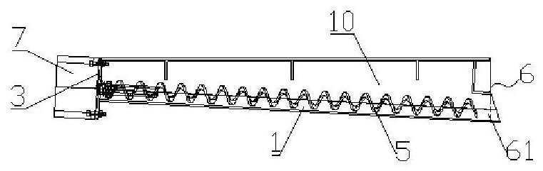 Output material pipe of feeding vehicle