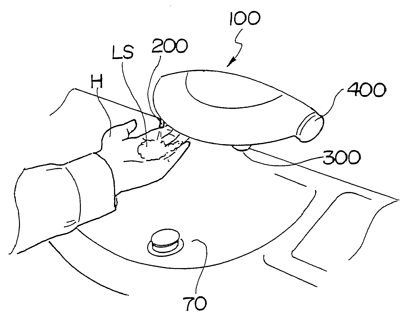 Automatic faucet for lavatory unit of aircraft