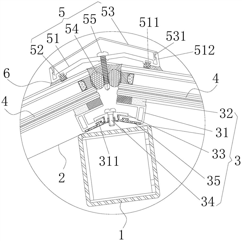 Daylighting roof waterproof structure