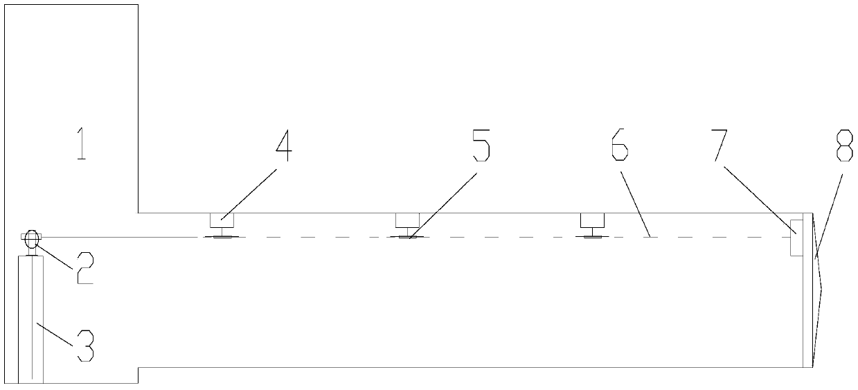 A simple control and measurement system and method for long-distance linear pipe jacking center