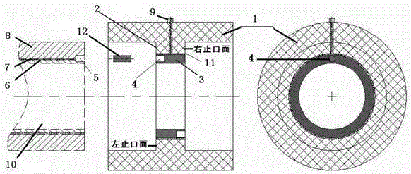 Polymer oil pipeline joint with static electricity guiding removal realized through conduction in direction of pins of spigot end face