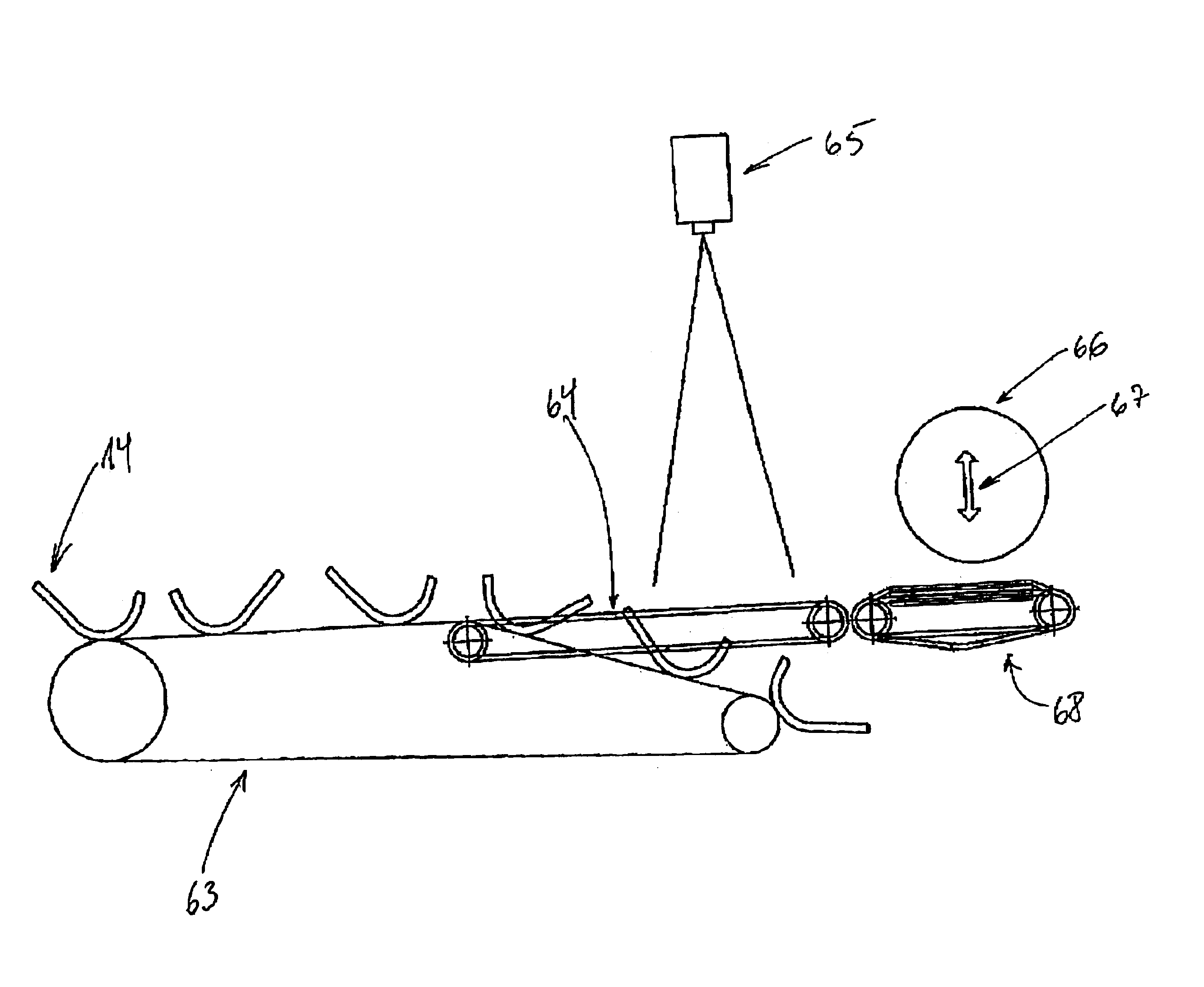 Laying-down system and vision-based automatic primal cutting system in connection therewith