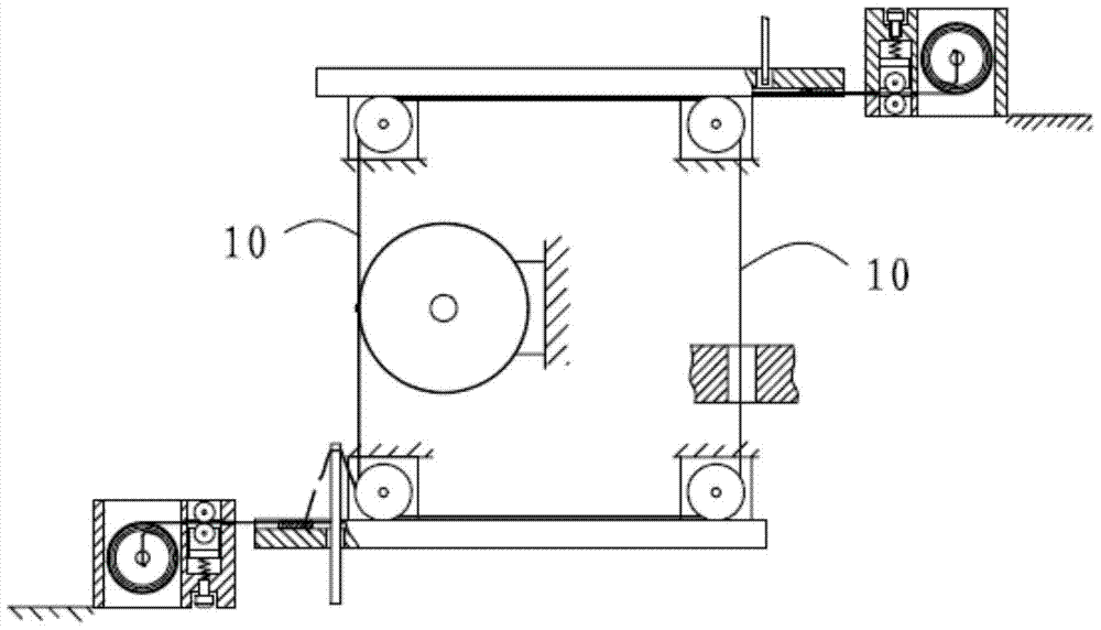 Semi-automatic wire threading device for wire cutting machine