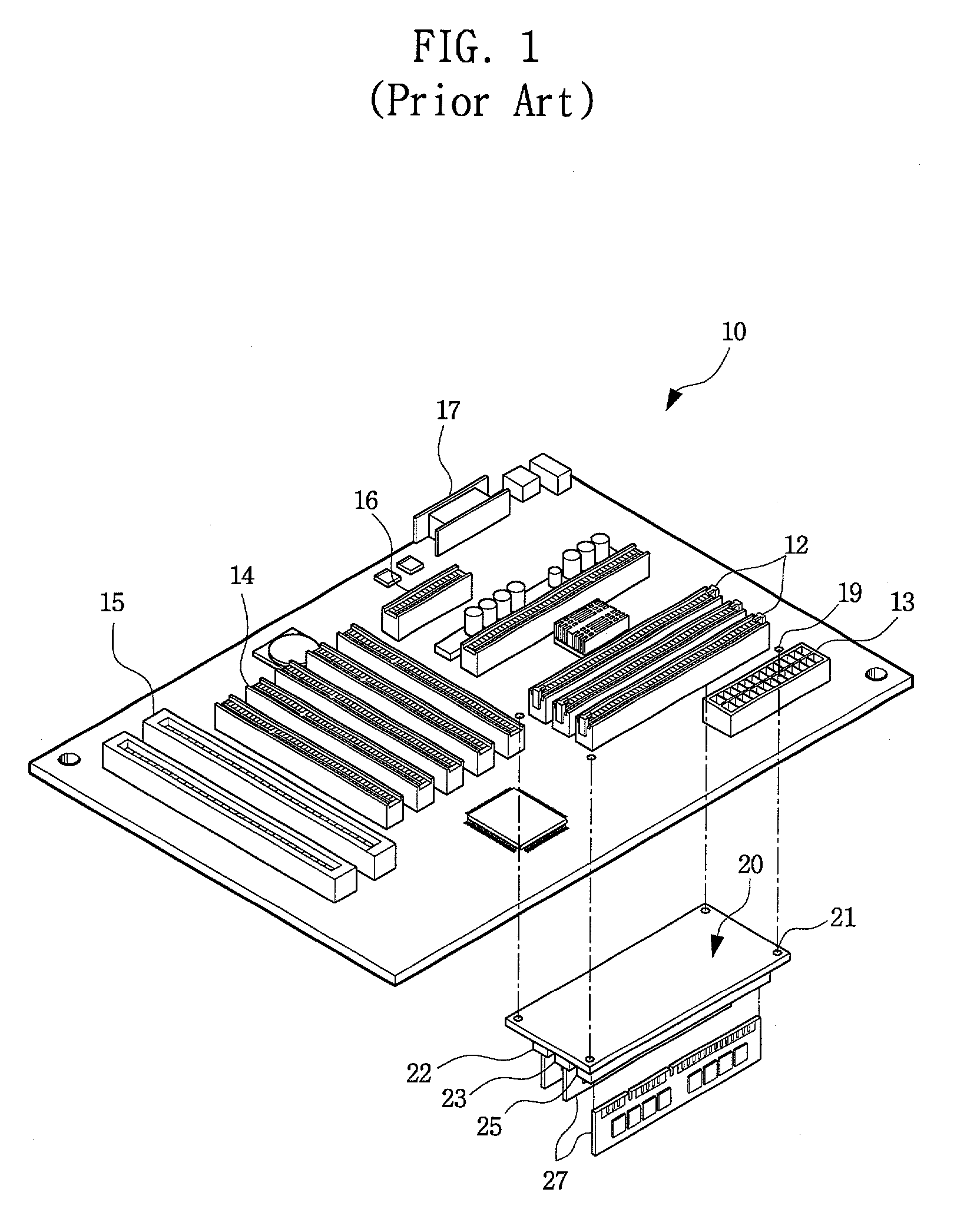 Parallel test board used in testing semiconductor memory devices