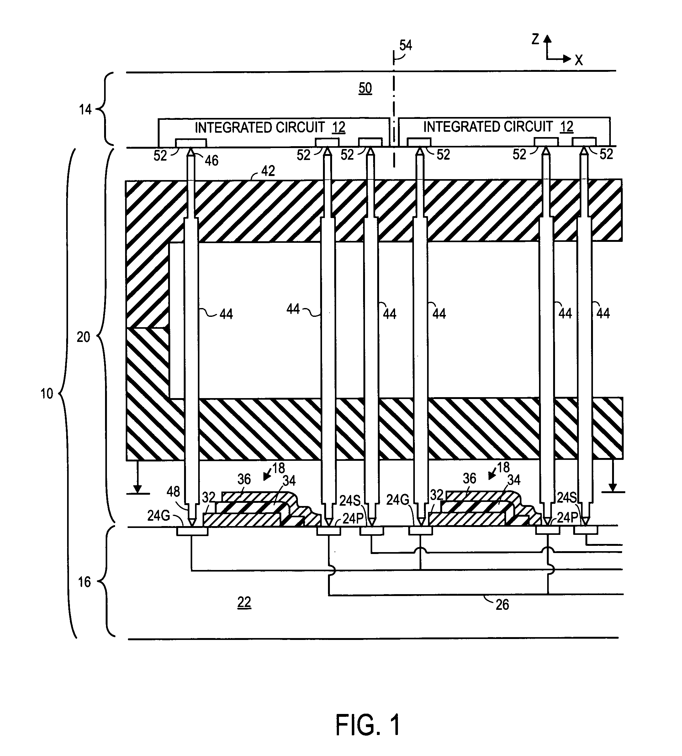 System for testing and burning in of integrated circuits