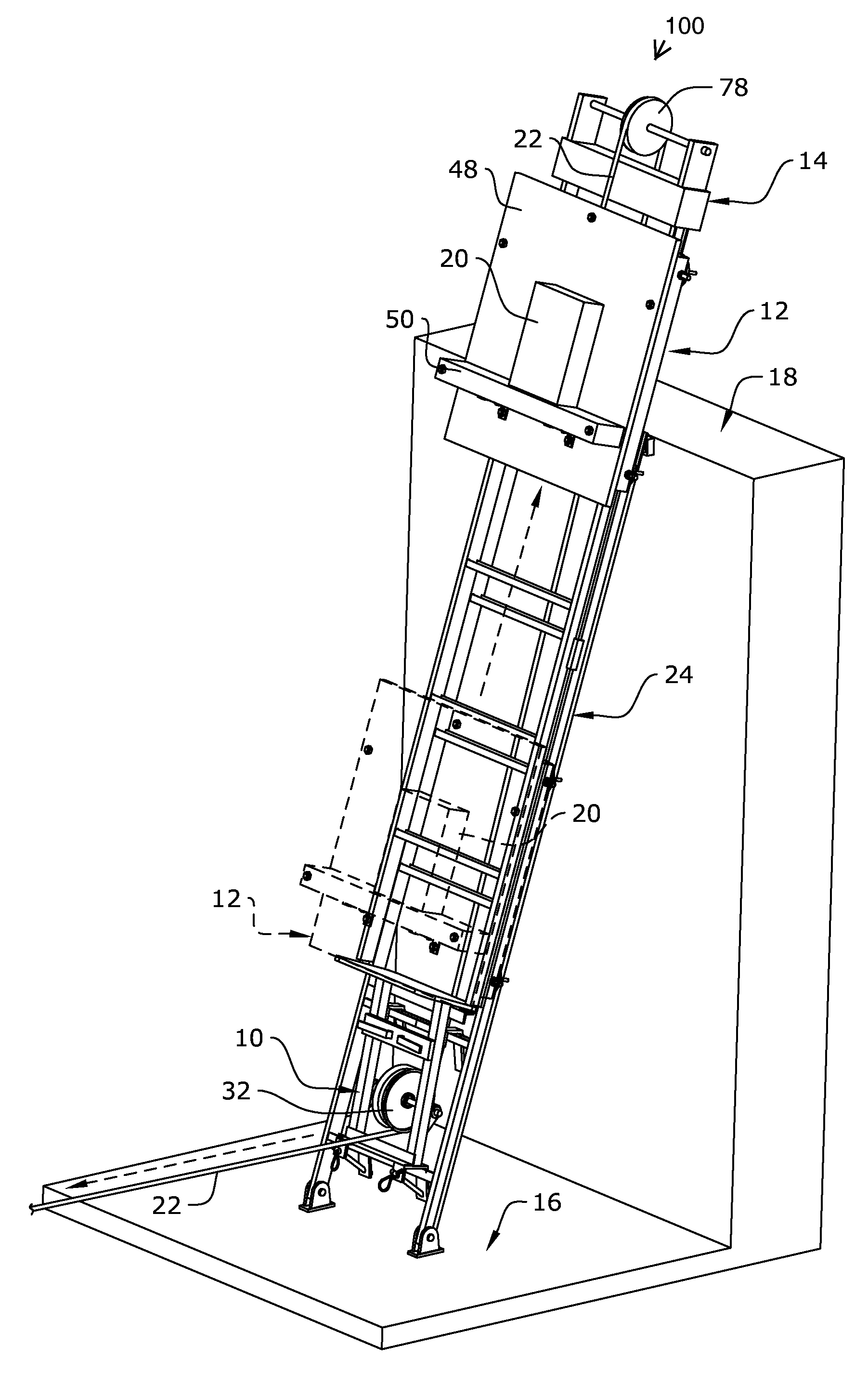 Ladder lift system