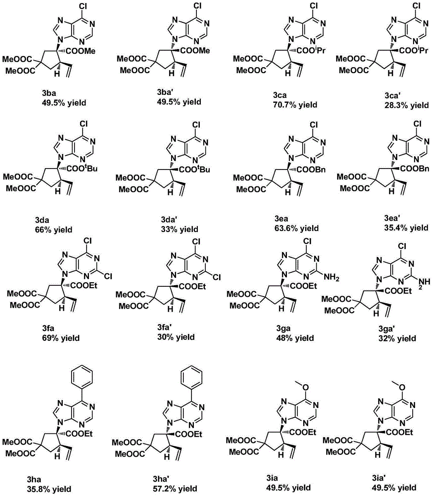 Method for synthesizing chiral pentabasic carbocyclic nucleoside analog by asymmetric [3+2] cycloaddition