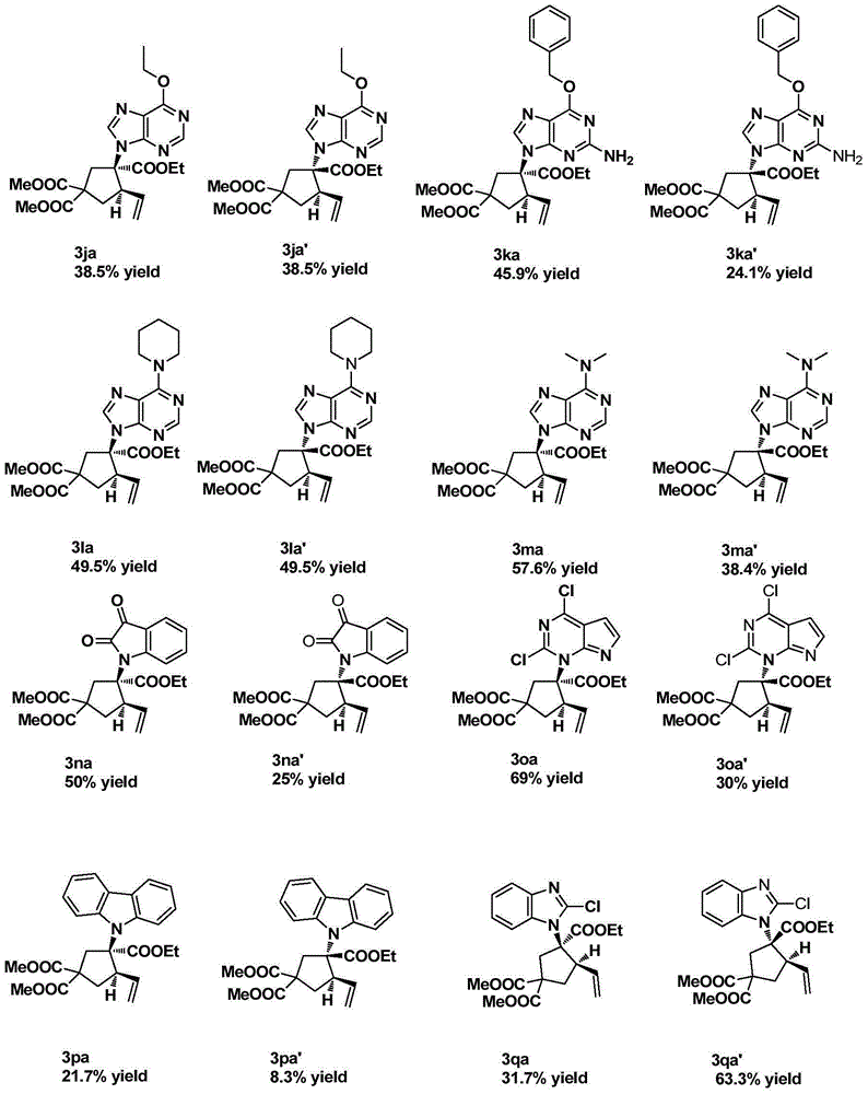 Method for synthesizing chiral pentabasic carbocyclic nucleoside analog by asymmetric [3+2] cycloaddition