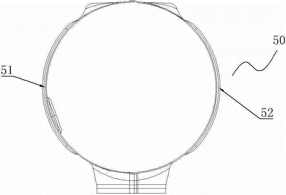 Forming machining mold for vehicle exhaust system thermally-insulated shield