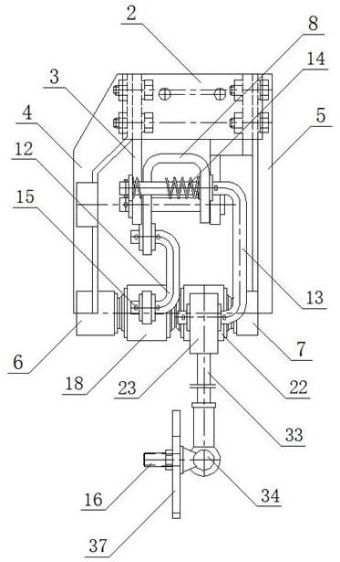 Agricultural accurate adjusting mechanism for fertilizer spreading