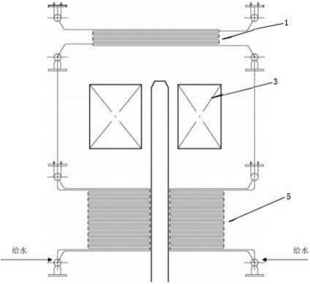 Boiler system capable of combining oxygen-enriched air and air combustion