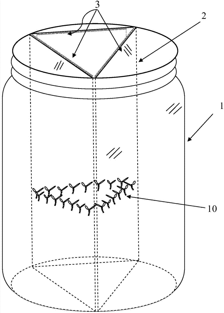 Seed germination device and method for experimental measurement