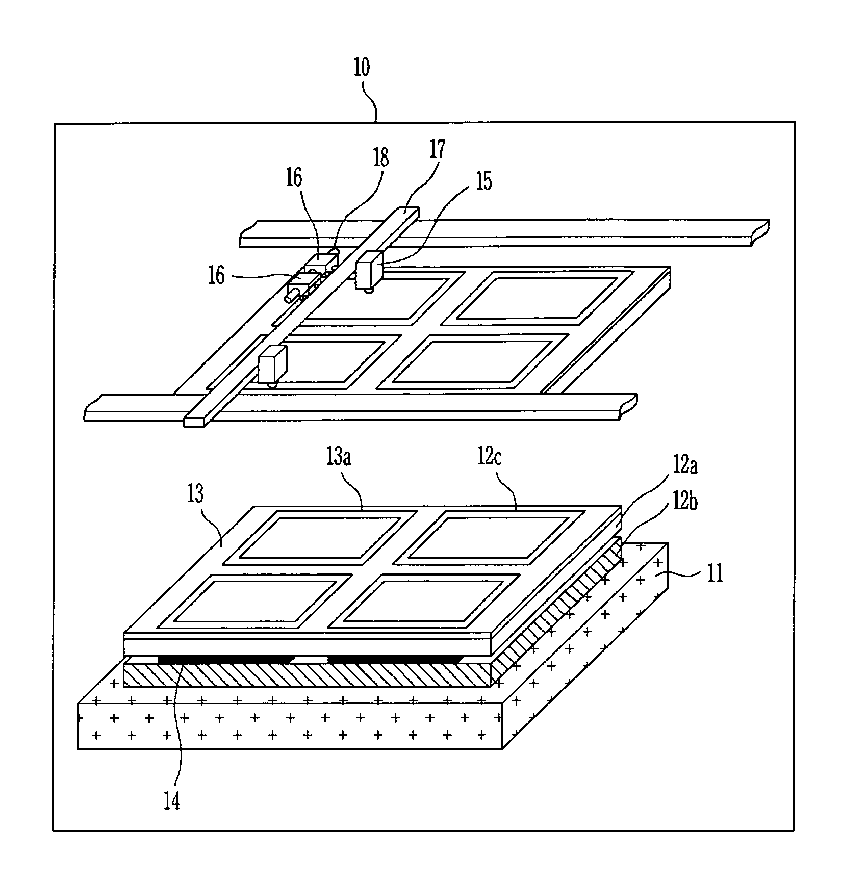 Flat panel display device and fabrication apparatus thereof and fabrication method thereof