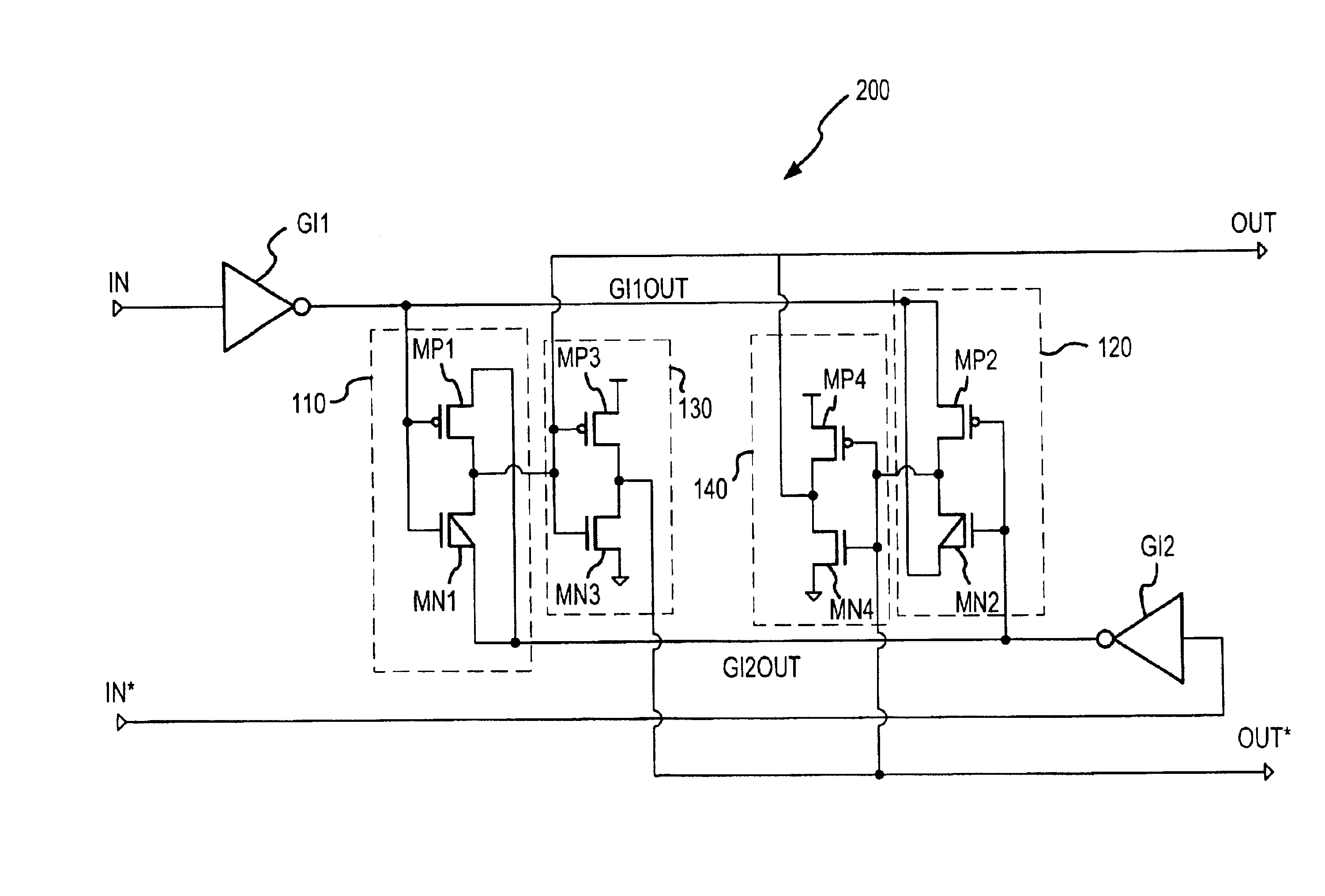 Constant delay zero standby differential logic receiver and method