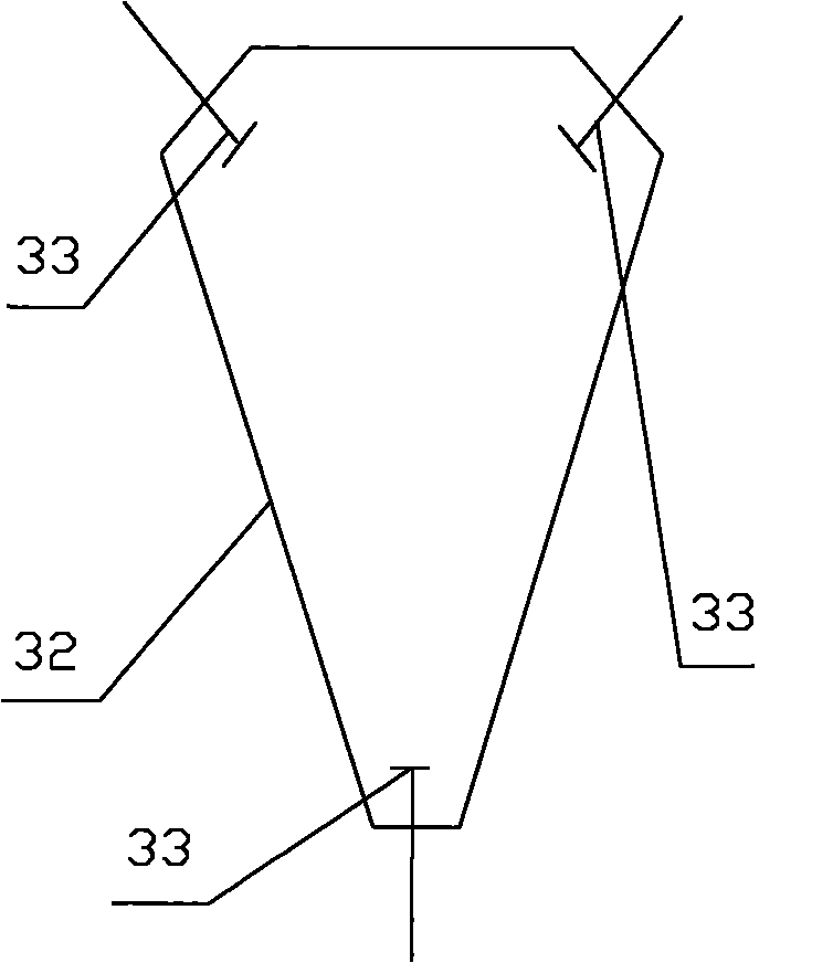 Multistage tunnel type strong-magnetism gradient gap separating oxygen enrichment system