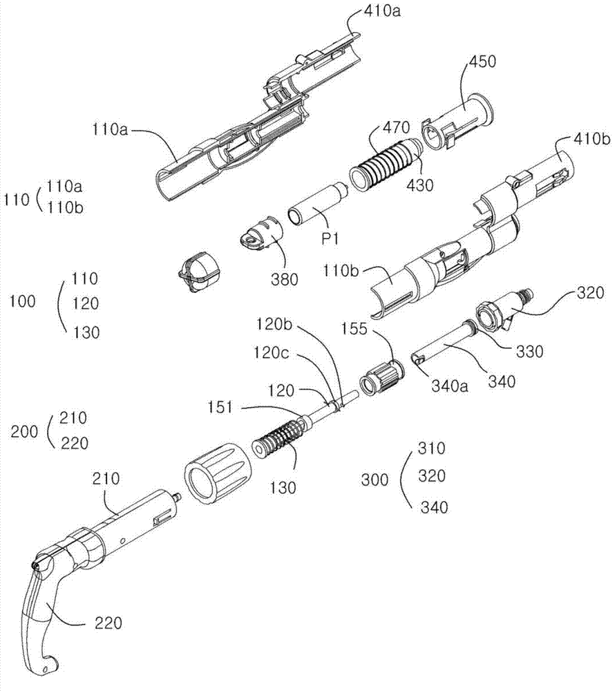 Animal syringe with improved structure