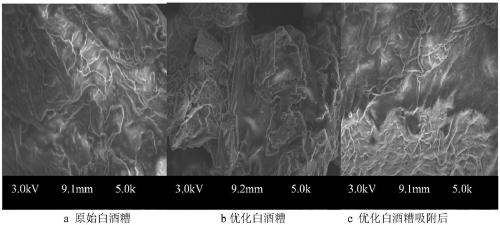 Method for preparing basic green treating bio-adsorbent from baijiu vinasse