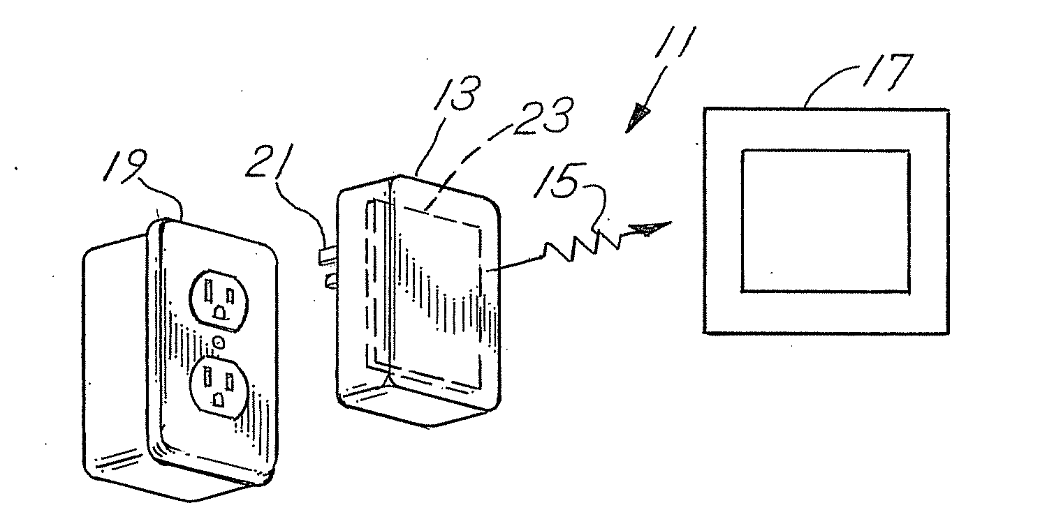 Temperature alarm system outlet module