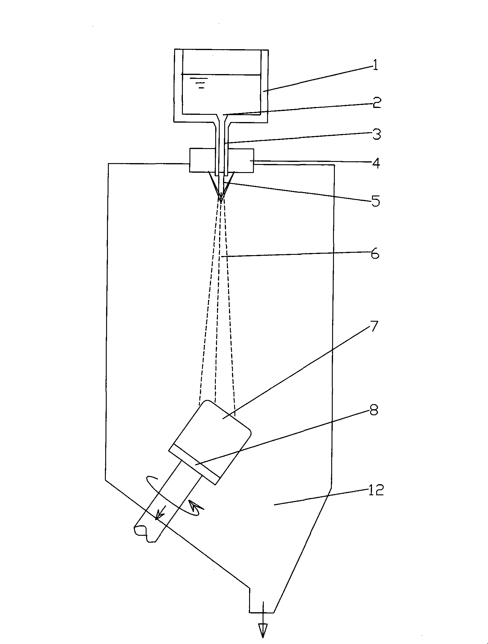 Continuous production technique of spray forming ingot