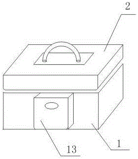 A fingerprint lock for a safe deposit box