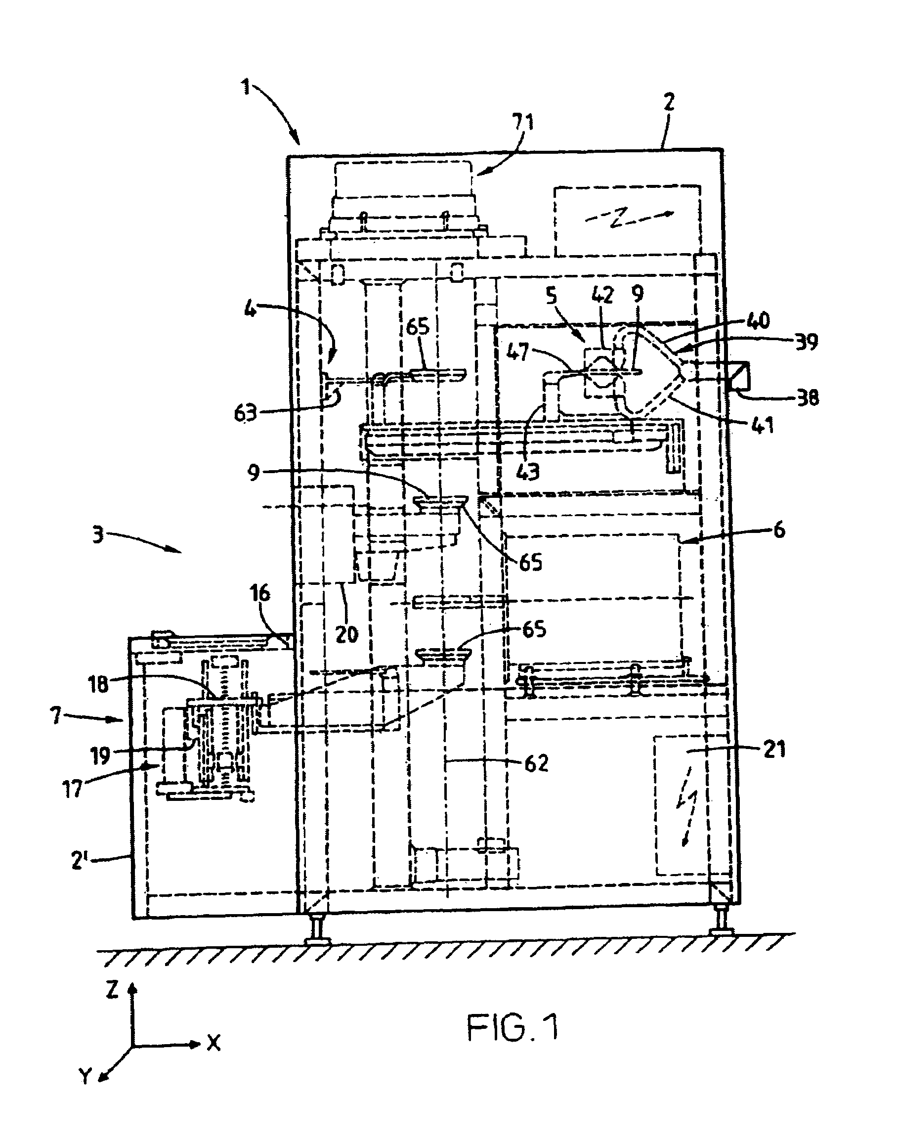 Device and method for cleaning articles used in the production of semiconductor components