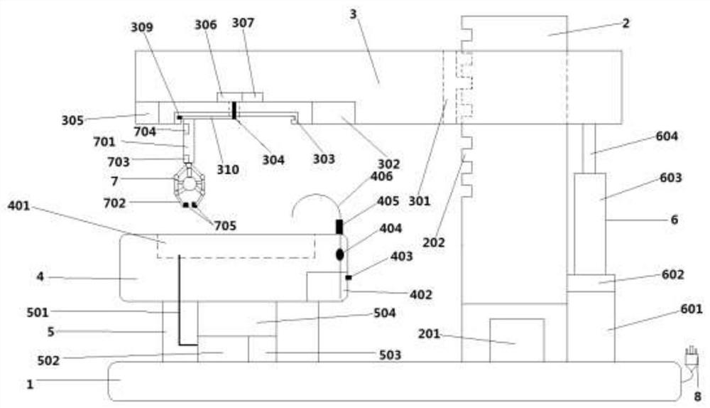 A semi-automatic ink grinding device