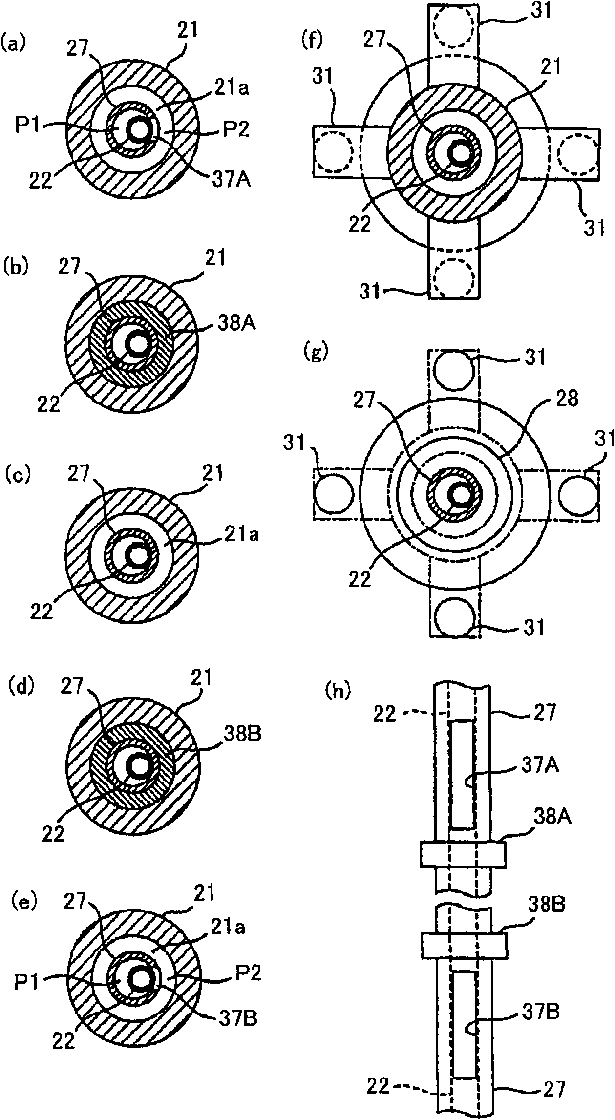 Structure for suppressing flow vibration of instrumentation guide tube