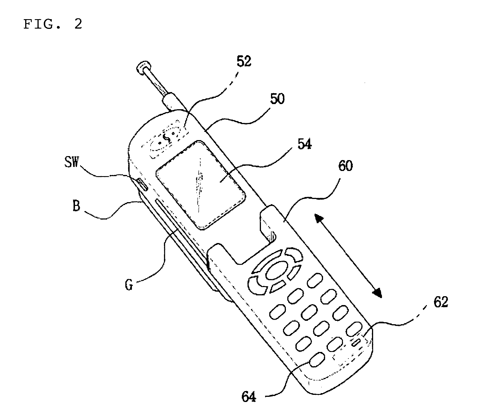 Slide type cellular phone and sliding method thereof