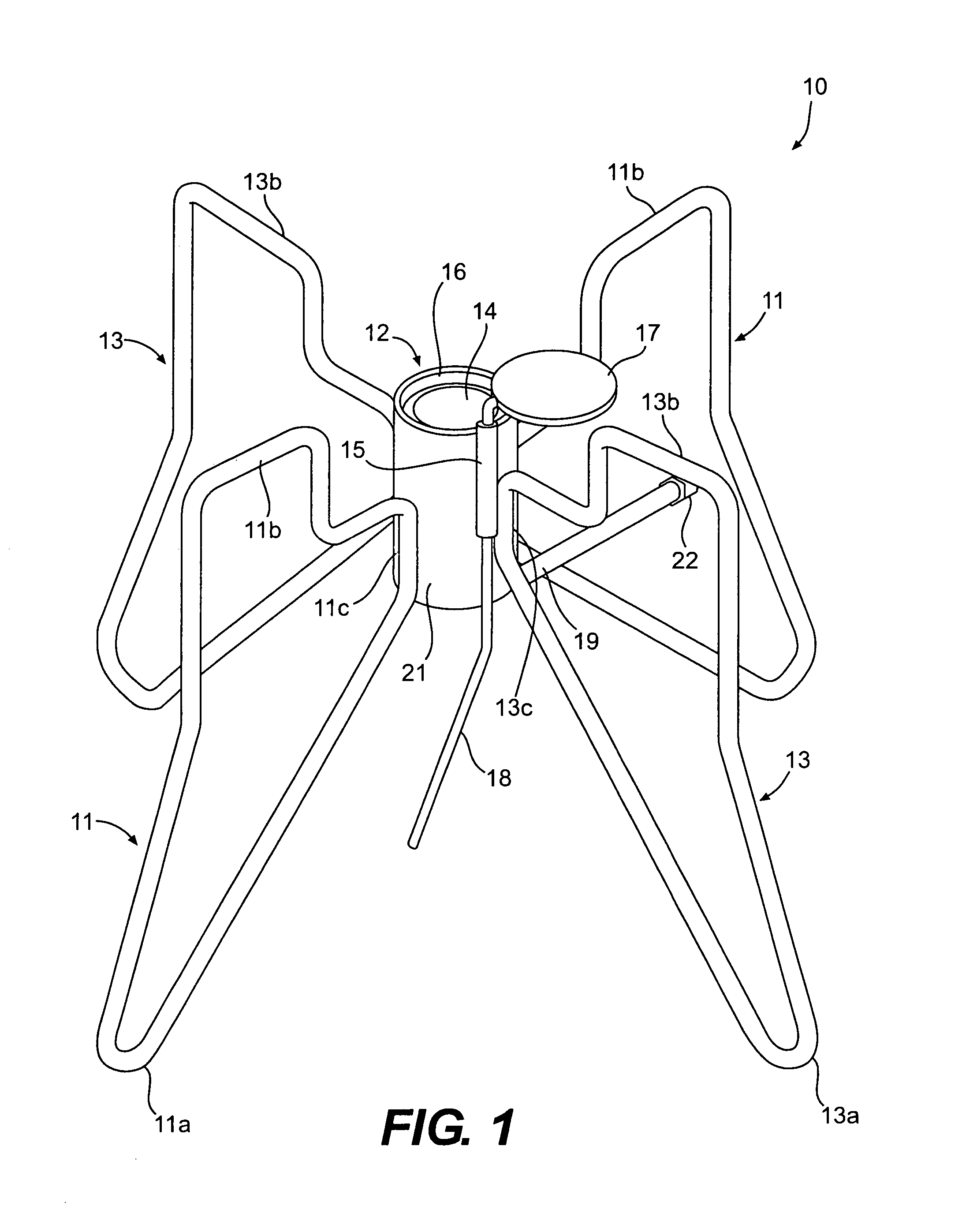 Stand assembly for supporting free-standing objects