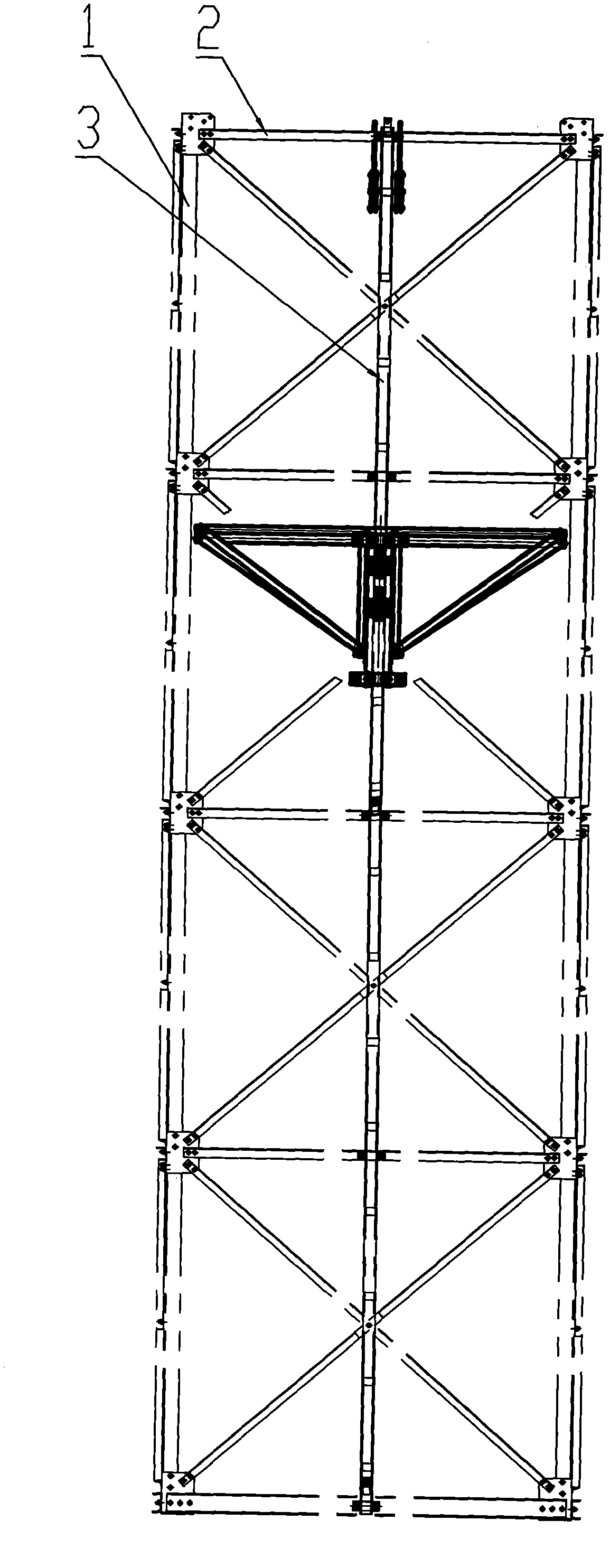 Self-lifting mounting platform for steel head material hoister and mounting method for mounting platform