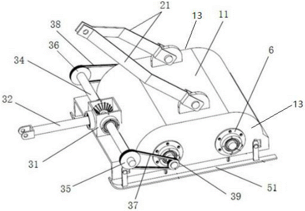 Counter-rotating double-roller anti-winding banana straw crushing and returning machine