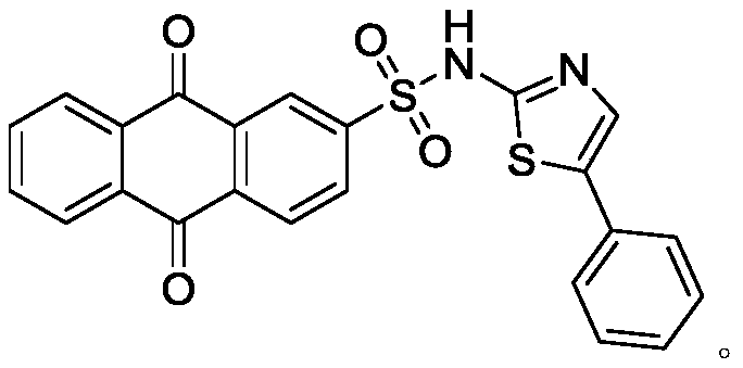 Application of an anthraquinone compound in the preparation of antifungal drugs and antifungal composition