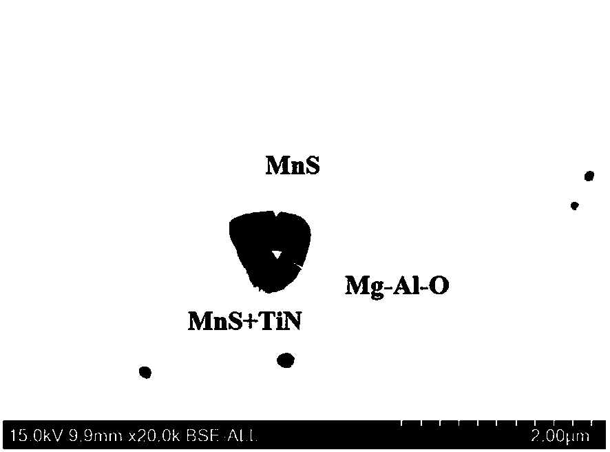 Low-cost magnesium-treated microalloyed steel and preparation method thereof