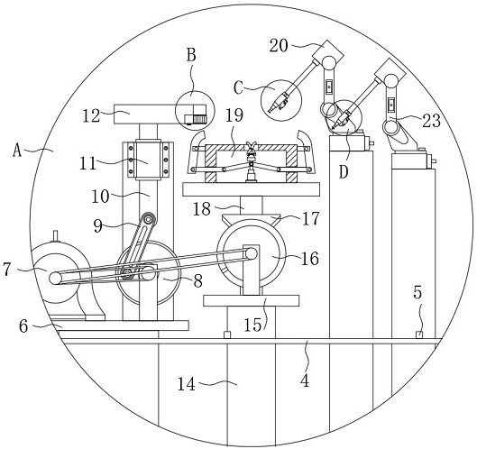 A processing equipment with appearance detection function for clutch flywheel