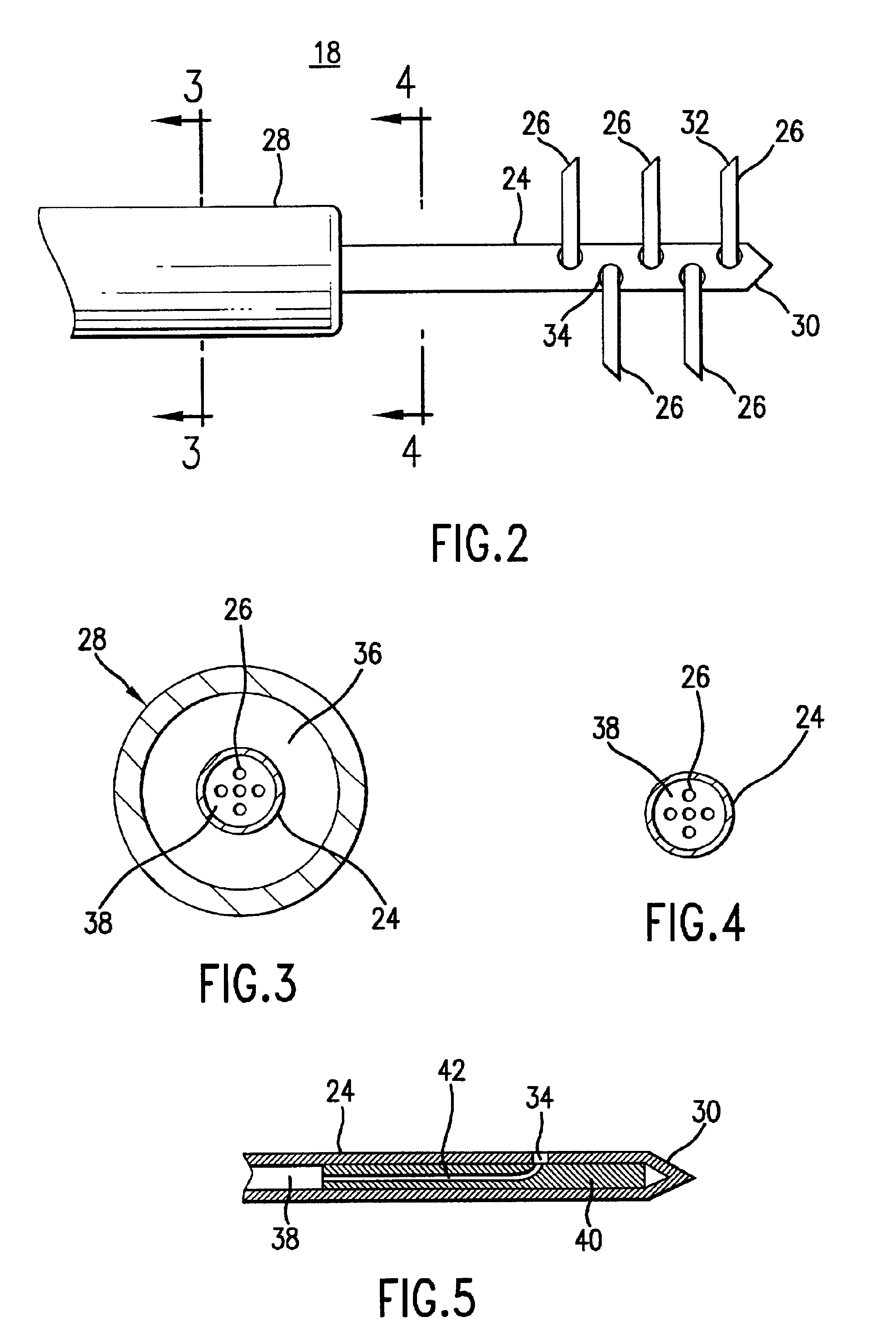 Lateral needle injection apparatus and method