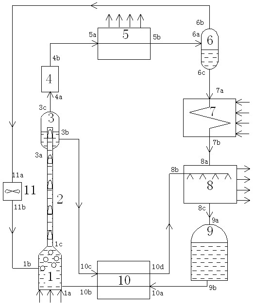 Diffusion absorption type thermal converter