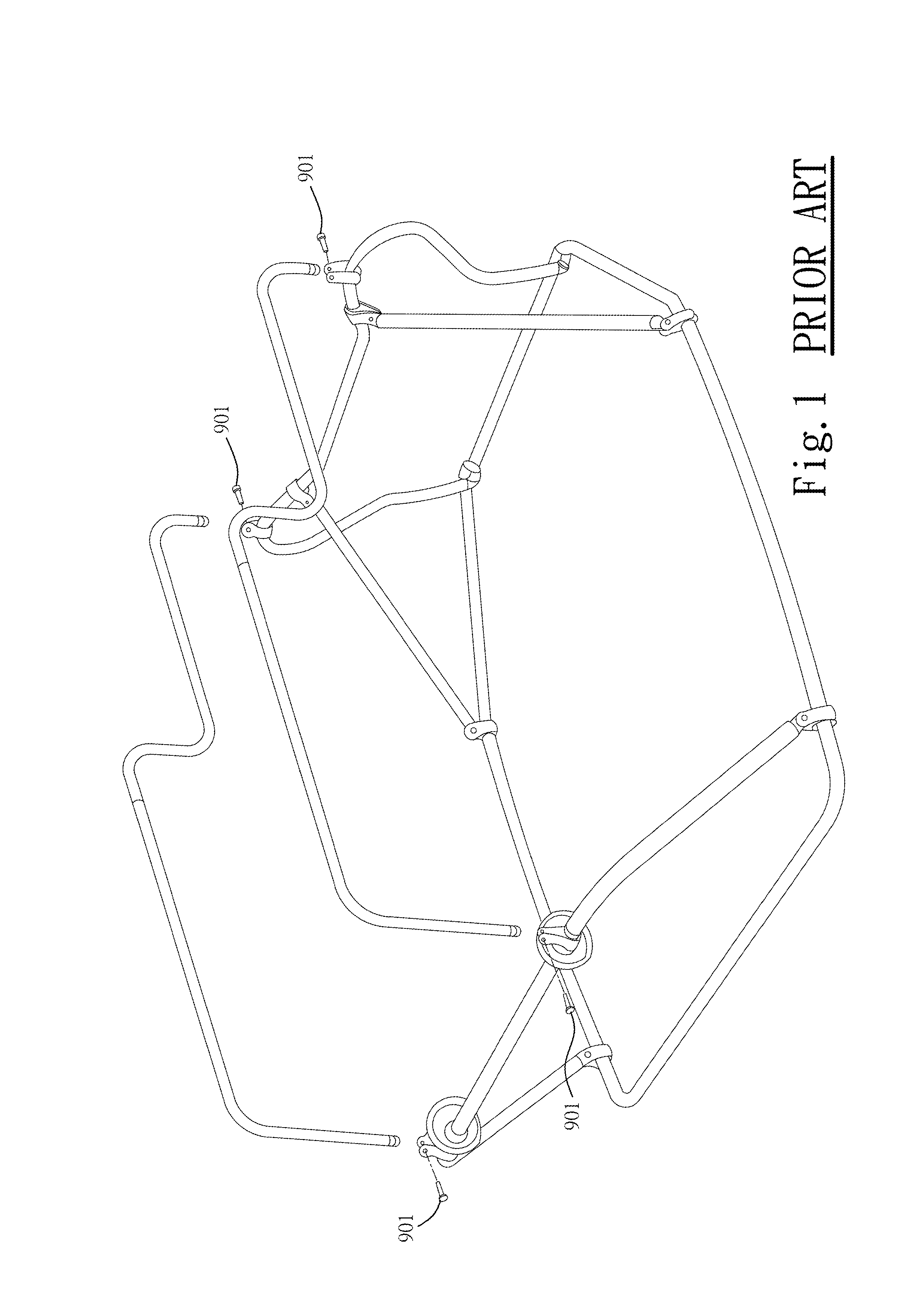 Easy fold layout hunting blind framework structure