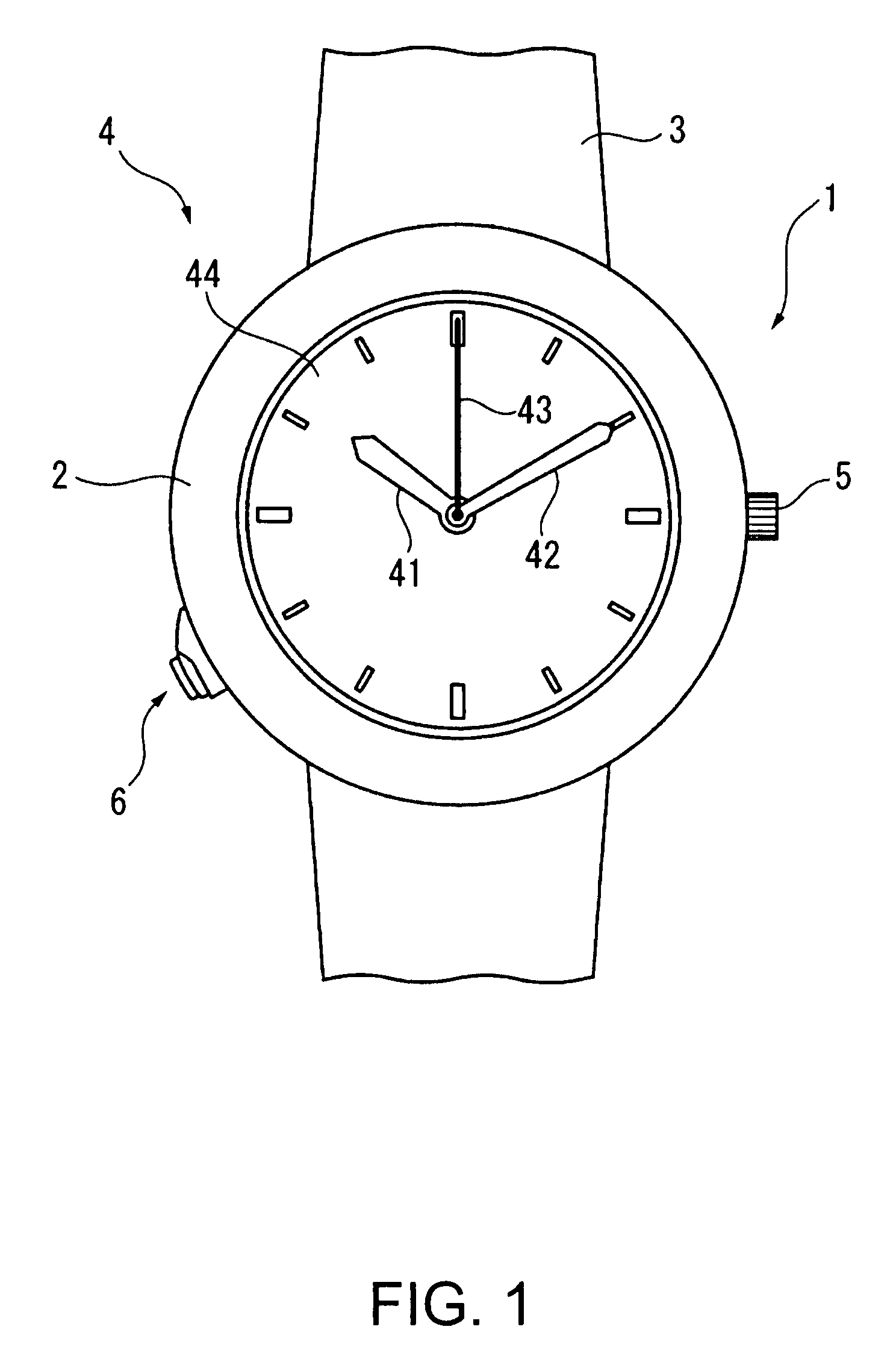 Button structure for a timepiece and a timepiece having this button structure