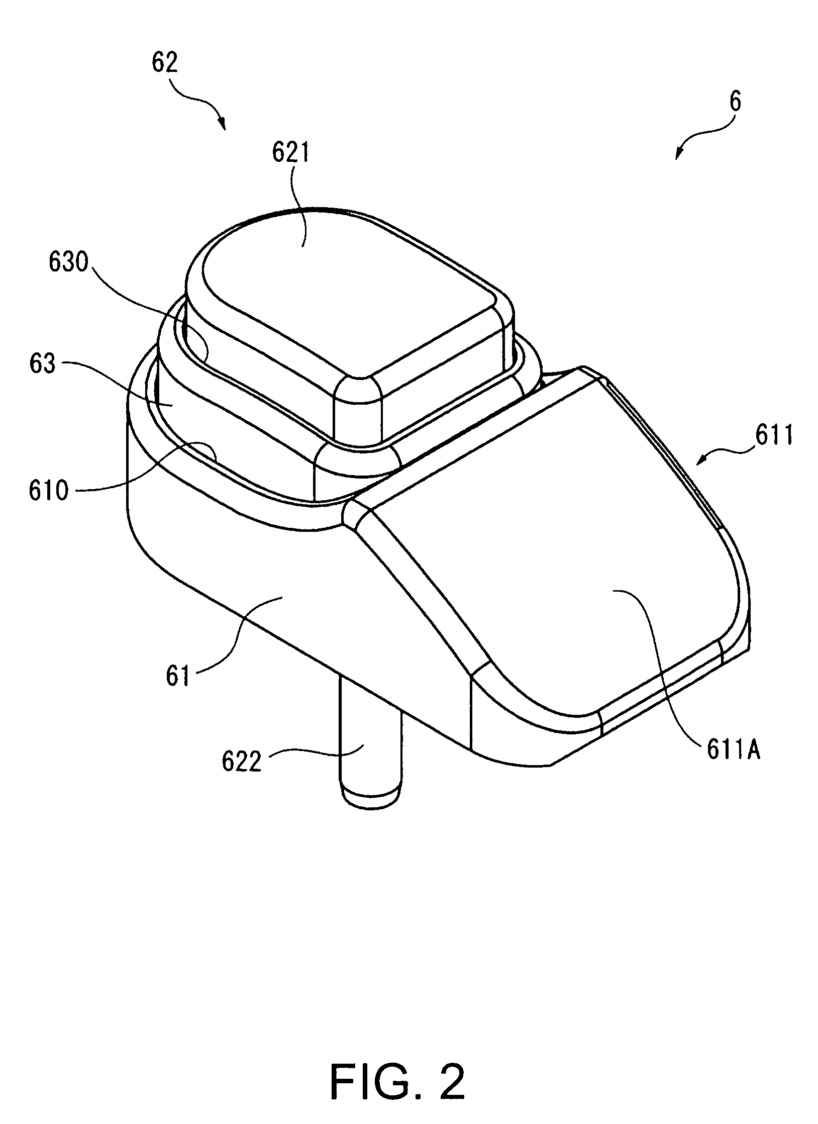 Button structure for a timepiece and a timepiece having this button structure