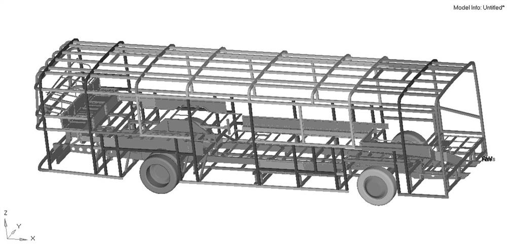 Lightweight design method of hybrid power bus framework