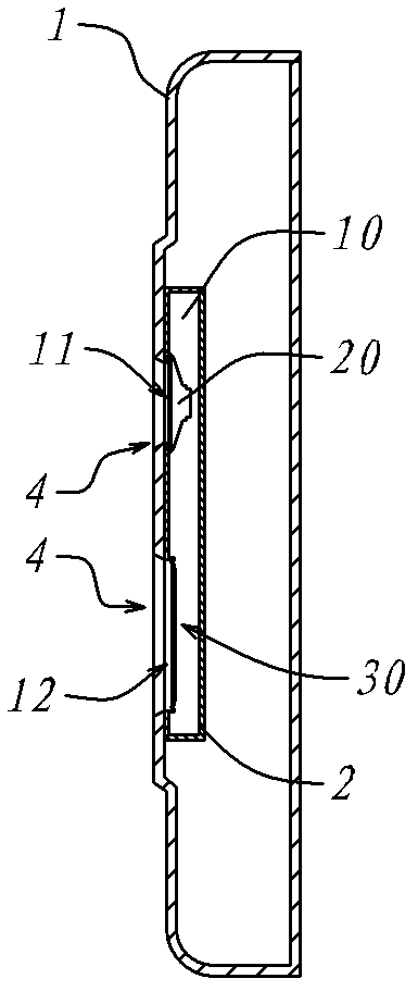 Ultra-thin loudspeaker box for flat-panel televisions