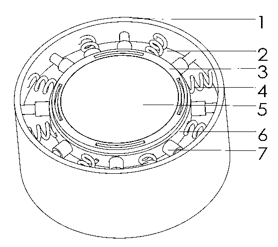 Three-dimensional tuned mass damper device with clamping groove