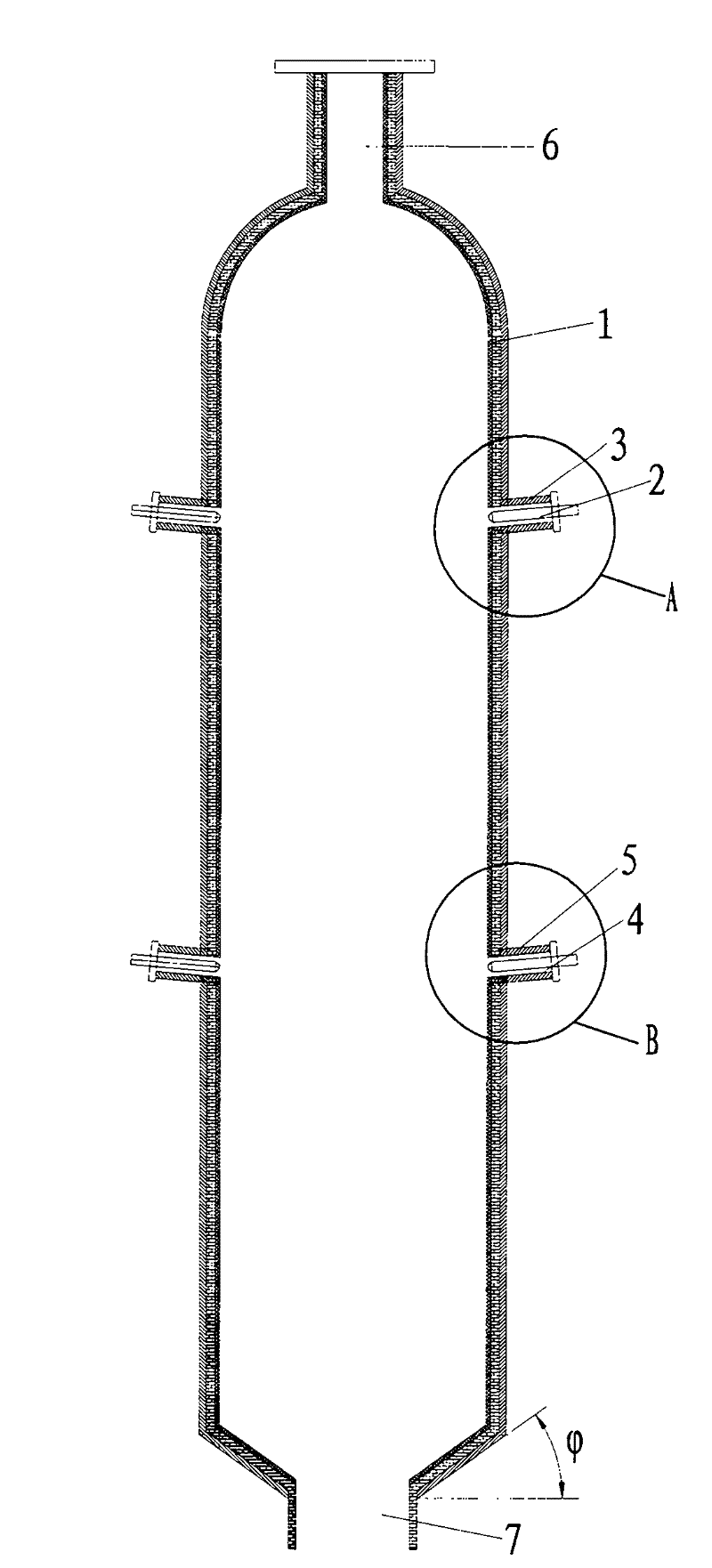 Multi-nozzle multi-stage oxygen supplying entrained-flow gasifier and gasification method thereof
